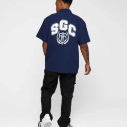 Students Golf Baker Cabana Shirt Navy -Nuvora Fit Sales 02044980 YN200 default 0080