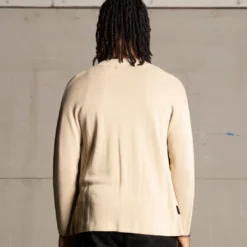 Saint Morta Knitted Long Sleeve Button Up Shirt Tan -Nuvora Fit Sales 02045122 YT001 mens 000040