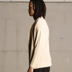 Saint Morta Knitted Long Sleeve Button Up Shirt Tan -Nuvora Fit Sales 02045122 YT001 mens 000060 99571be2 7710 4381 8cb5 fbcbc86b8571