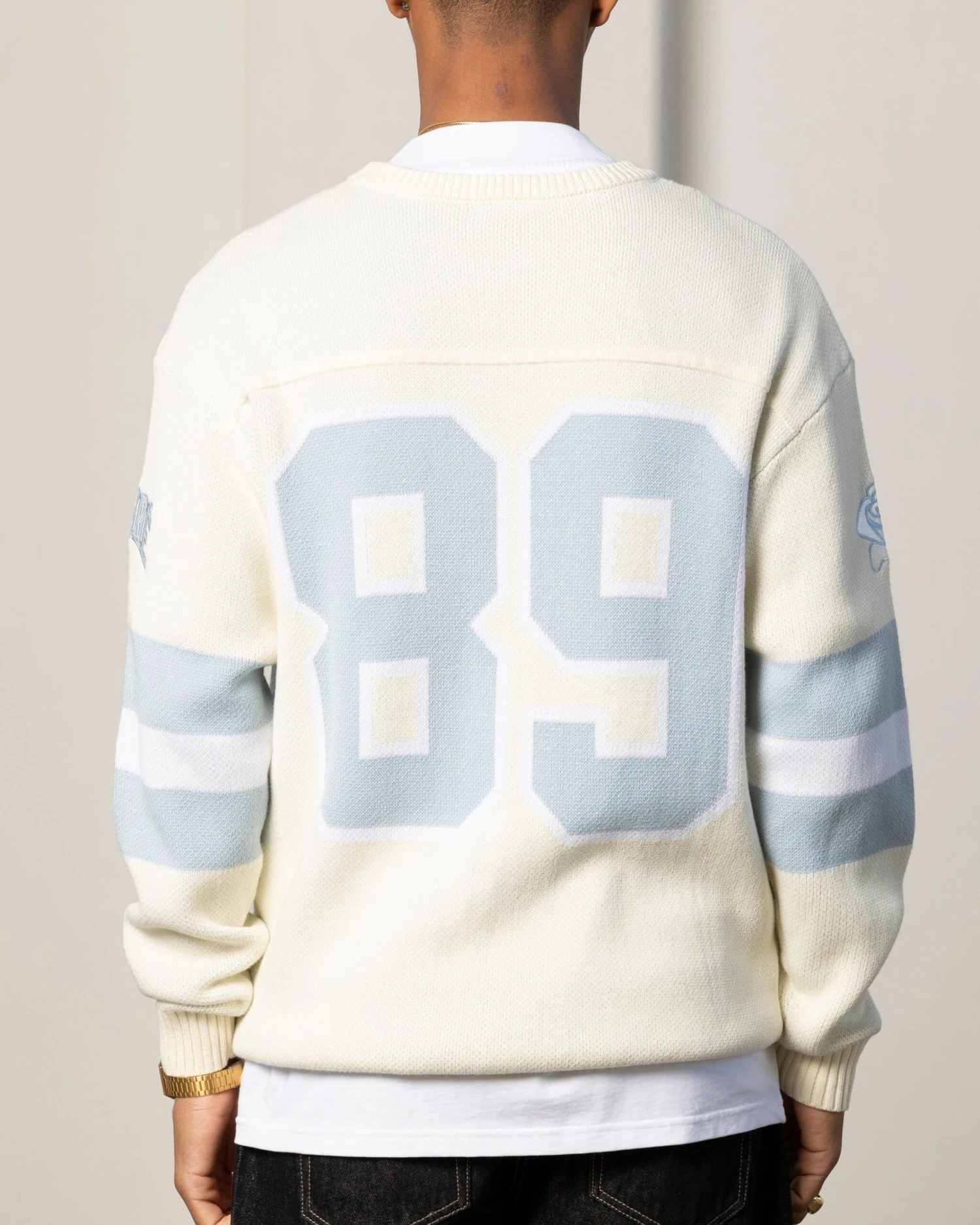 Carré Grid Iron Knitted Sweater Off White 7 Carré Grid Iron Knitted Sweater Off White - Image 5