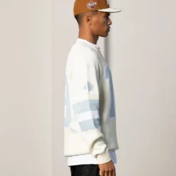Carré Grid Iron Knitted Sweater Off White 17 Carré Grid Iron Knitted Sweater Off White -Nuvora Fit Sales 02045200 YO007 mens 0006 scaled