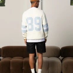 Carré Grid Iron Knitted Sweater Off White 19 Carré Grid Iron Knitted Sweater Off White -Nuvora Fit Sales 02045200 YO007 mens 0008 scaled