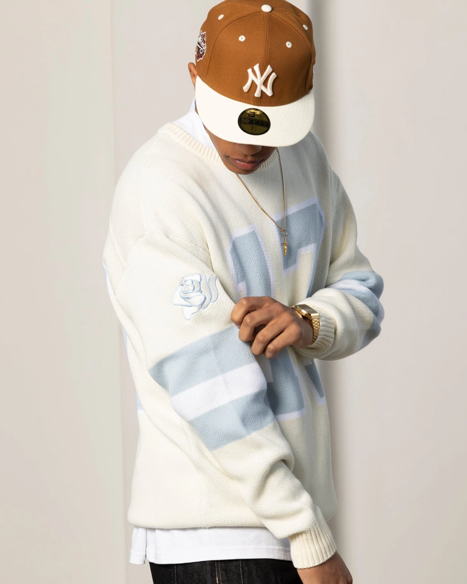 Carré Grid Iron Knitted Sweater Off White 11 Carré Grid Iron Knitted Sweater Off White - Image 9