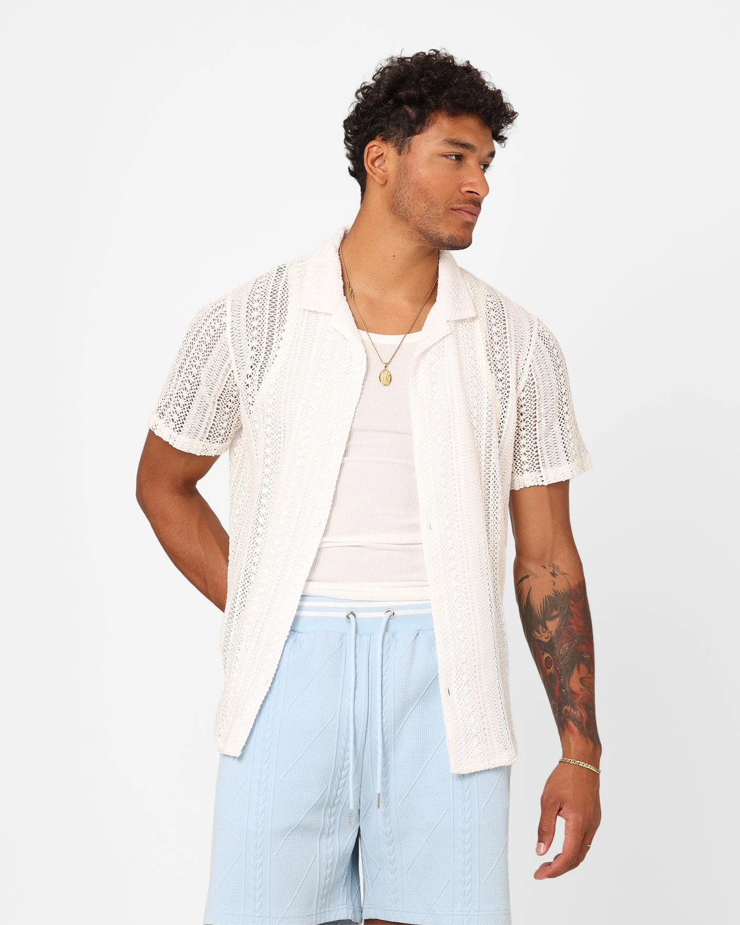 XXIII Franjo Knit Button Up Shirt Off White 3 XXIII Franjo Knit Button Up Shirt Off White