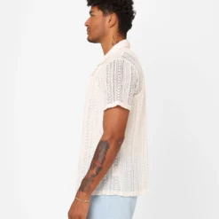 XXIII Franjo Knit Button Up Shirt Off White 13 XXIII Franjo Knit Button Up Shirt Off White -Nuvora Fit Sales 02045294 YO007 mens 0060