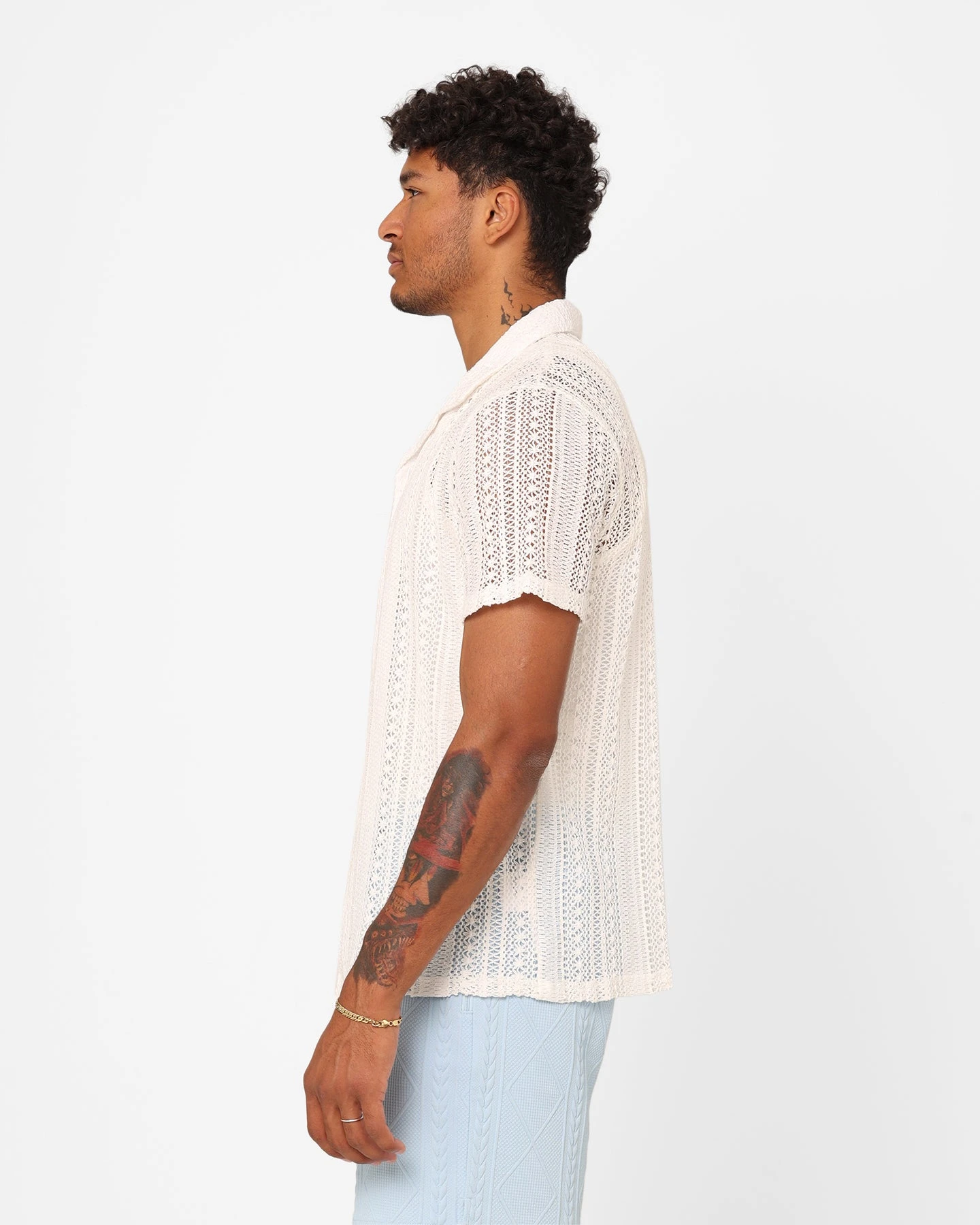 XXIII Franjo Knit Button Up Shirt Off White 8 XXIII Franjo Knit Button Up Shirt Off White - Image 6