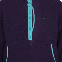 Raised By Wolves Sherpa Fleece Half-Zip Pullover Aubergine -Nuvora Fit Sales 02045345 YA021 default 0030