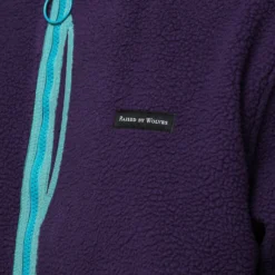Raised By Wolves Sherpa Fleece Half-Zip Pullover Aubergine -Nuvora Fit Sales 02045345 YA021 default 0070