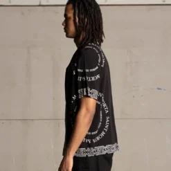 Saint Morta Erebos Short Sleeve Shirt Black -Nuvora Fit Sales 02045382 YB001 mens 000060