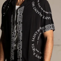 Saint Morta Erebos Short Sleeve Shirt Black -Nuvora Fit Sales 02045382 YB001 mens 000070