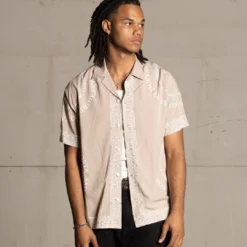 Saint Morta Erebos Short Sleeve Shirt Stone