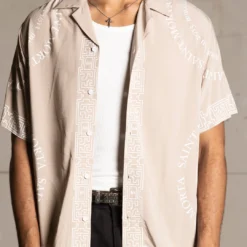 Saint Morta Erebos Short Sleeve Shirt Stone -Nuvora Fit Sales 02045382 YS400 mens 000030