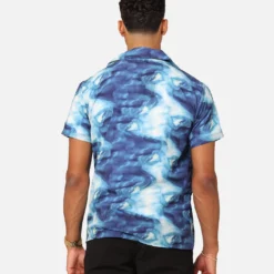 XXIII Distorted Button Up Shirt Blue 11 XXIII Distorted Button Up Shirt Blue -Nuvora Fit Sales 02045471 YX001 mens 00040 21606cbc 7e2f 4b1b ab6f 325649d04493