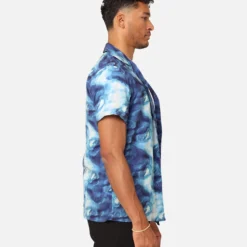 XXIII Distorted Button Up Shirt Blue 12 XXIII Distorted Button Up Shirt Blue -Nuvora Fit Sales 02045471 YX001 mens 00050 dc709cb5 cd1f 4463 9144 32c60eb0047f