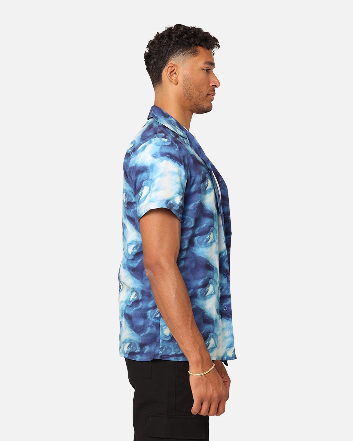 XXIII Distorted Button Up Shirt Blue 7 XXIII Distorted Button Up Shirt Blue - Image 5