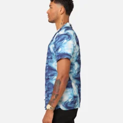 XXIII Distorted Button Up Shirt Blue 13 XXIII Distorted Button Up Shirt Blue -Nuvora Fit Sales 02045471 YX001 mens 00060 c7e2a247 9b09 4034 b08b ca66de2bec3e