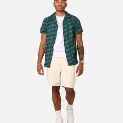 XXIII Zently Button Up Shirt Green -Nuvora Fit Sales 02045472 YG600 mens 00020