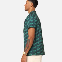 XXIII Zently Button Up Shirt Green -Nuvora Fit Sales 02045472 YG600 mens 00060