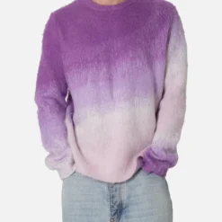 MNML Brushed Gradient Sweater Purple -Nuvora Fit Sales 02045481 YP200 mens 00050
