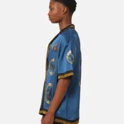 99 Cabana Country Club Silk Shirt Blue -Nuvora Fit Sales 02045524 YX001 mens 0070