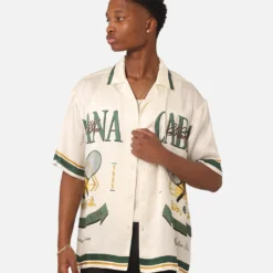 99 Cabana Tennis Club Silk Shirt Cream