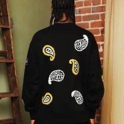 Dreamville Paisley Crewneck Black 15 Dreamville Paisley Crewneck Black -Nuvora Fit Sales 02045543 YB001 mens 0050