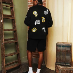 Dreamville Paisley Crewneck Black 18 Dreamville Paisley Crewneck Black -Nuvora Fit Sales 02045543 YB001 mens 0080