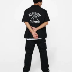 X-Large Drawing OG Open Collar T-Shirt Black 13 X-Large Drawing OG Open Collar T-Shirt Black -Nuvora Fit Sales 02045571 YB001 mens 0020