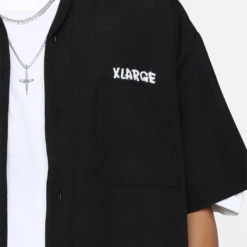 X-Large Drawing OG Open Collar T-Shirt Black 14 X-Large Drawing OG Open Collar T-Shirt Black -Nuvora Fit Sales 02045571 YB001 mens 0030