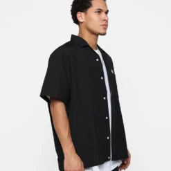 X-Large Drawing OG Open Collar T-Shirt Black 16 X-Large Drawing OG Open Collar T-Shirt Black -Nuvora Fit Sales 02045571 YB001 mens 0050