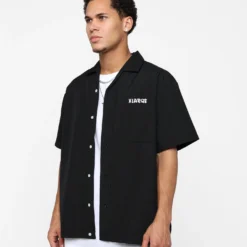 X-Large Drawing OG Open Collar T-Shirt Black 17 X-Large Drawing OG Open Collar T-Shirt Black -Nuvora Fit Sales 02045571 YB001 mens 0060