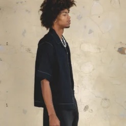 404 Form And Function Button Up Shirt Black -Nuvora Fit Sales 02045607 YB001 mens 0000060 scaled