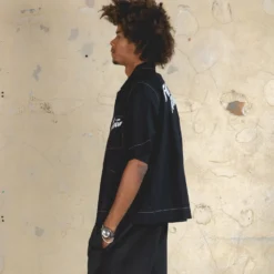 404 Form And Function Button Up Shirt Black -Nuvora Fit Sales 02045607 YB001 mens 0000070 scaled