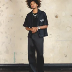 404 Form And Function Button Up Shirt Black -Nuvora Fit Sales 02045607 YB001 mens 0000080 scaled