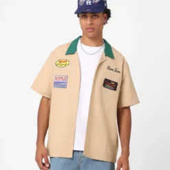 The New Establishment CMS Race Team Shirt Stone/Green