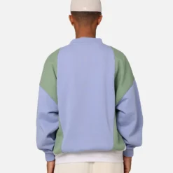 Carre C Star Panelled Crewneck Pale Blue -Nuvora Fit Sales 02045622 YP838 mens 0040