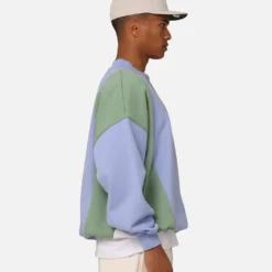 Carre C Star Panelled Crewneck Pale Blue -Nuvora Fit Sales 02045622 YP838 mens 0050