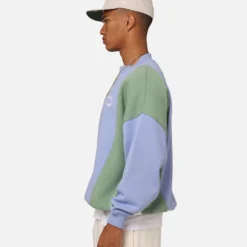 Carre C Star Panelled Crewneck Pale Blue -Nuvora Fit Sales 02045622 YP838 mens 0060