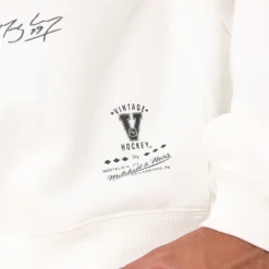 Mitchell & Ness Los Angeles Kings Wayne Gretzky Electric Crewneck Vintage White -Nuvora Fit Sales 02045650 YV003 mens 0080