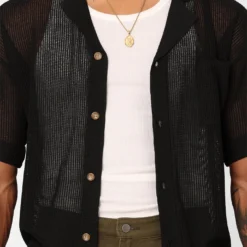 XXIII Ryda Button Up Shirt Black -Nuvora Fit Sales 02045884 YB001 mens 0030