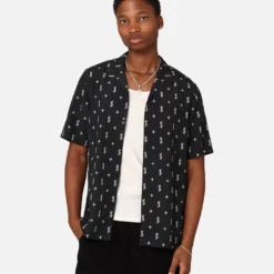 Ksubi Allstar Resort Short Sleeve Shirt Black