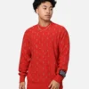 Ksubi Allstar Knit Torch Crewneck Red 1 Ksubi Allstar Knit Torch Crewneck Red -Nuvora Fit Sales 02046021 YR001 mens 0010