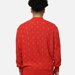 Ksubi Allstar Knit Torch Crewneck Red -Nuvora Fit Sales 02046021 YR001 mens 0030