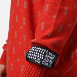 Ksubi Allstar Knit Torch Crewneck Red -Nuvora Fit Sales 02046021 YR001 mens 0070