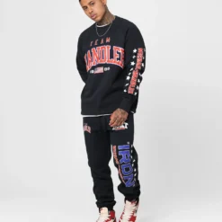 Goat Crew X UFC Michael Chandler Team Chandler Crewneck Navy -Nuvora Fit Sales 02046244 YN200 mens 0030