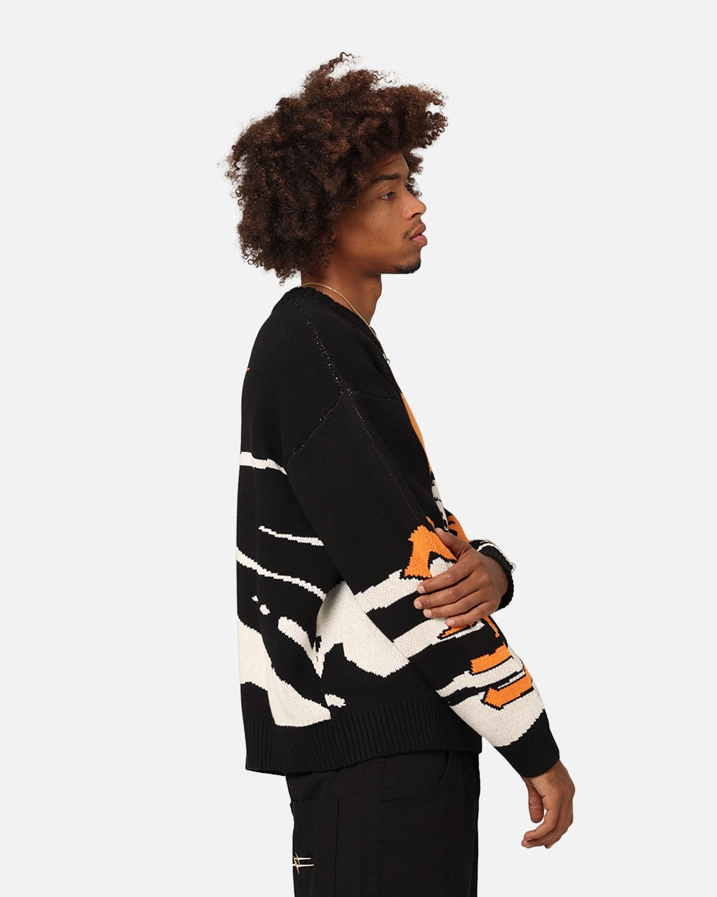 Goat Crew X Naruto Pain Knit Sweater Black/Off White 8 Goat Crew X Naruto Pain Knit Sweater Black/Off White - Image 6