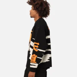 Goat Crew X Naruto Pain Knit Sweater Black/Off White 17 Goat Crew X Naruto Pain Knit Sweater Black/Off White -Nuvora Fit Sales 02046345 YB479 mens 0070