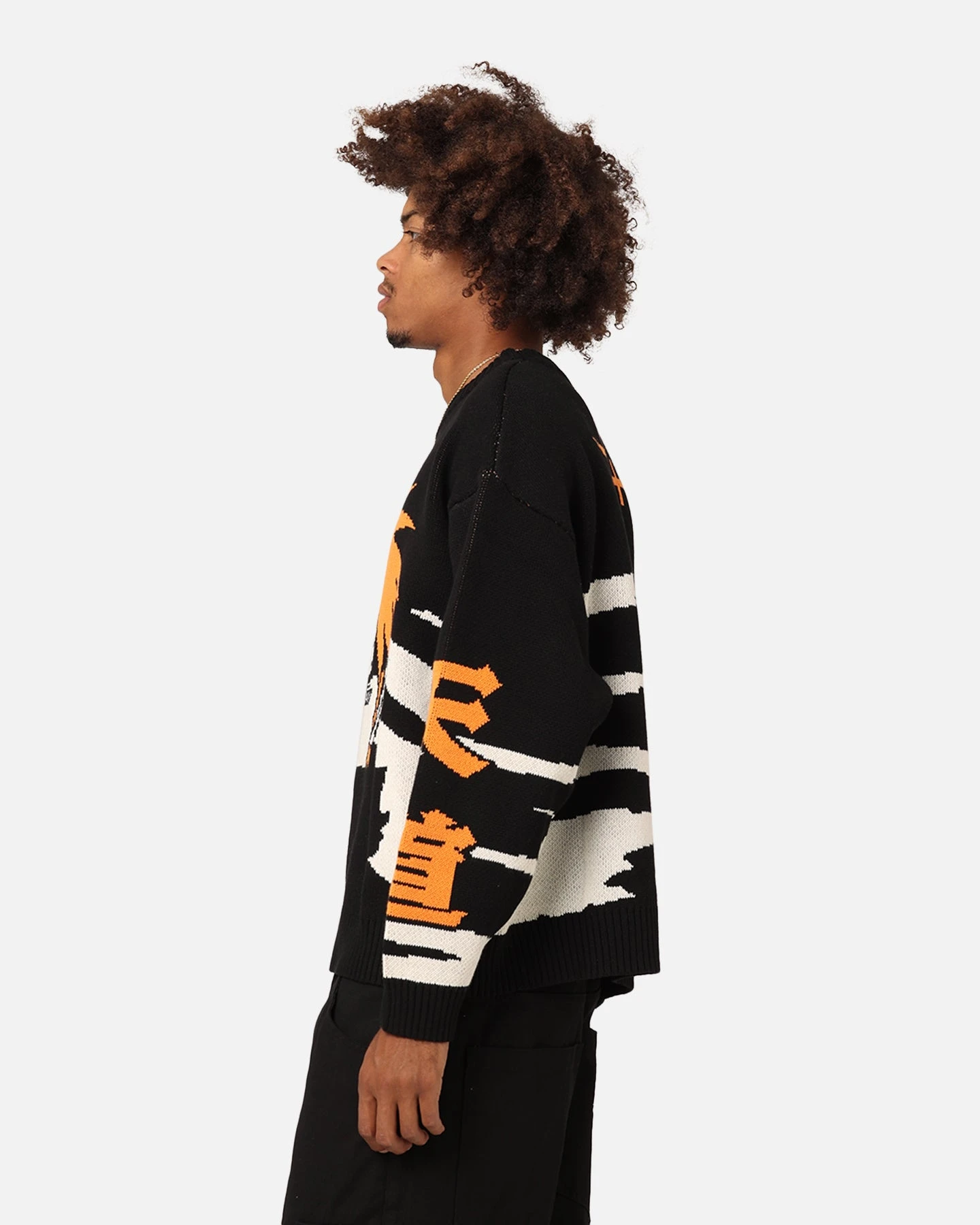 Goat Crew X Naruto Pain Knit Sweater Black/Off White 9 Goat Crew X Naruto Pain Knit Sweater Black/Off White - Image 7