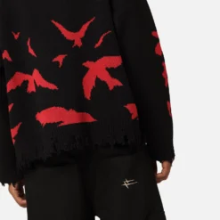 Goat Crew X Naruto Itachi Knit Sweater Black/Red 16 Goat Crew X Naruto Itachi Knit Sweater Black/Red -Nuvora Fit Sales 02046346 YB004 mens 00160