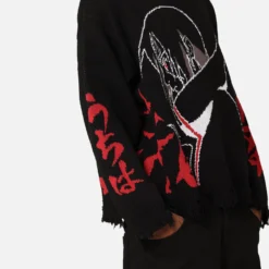 Goat Crew X Naruto Itachi Knit Sweater Black/Red 17 Goat Crew X Naruto Itachi Knit Sweater Black/Red -Nuvora Fit Sales 02046346 YB004 mens 00170